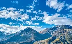 Maravíllate con los paisajes alpinos del valle de Aosta.