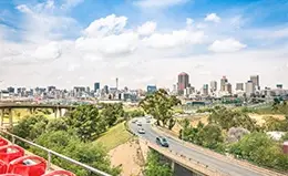 Bienvenida cálida en Johannesburg