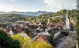 Descubrimiento de Feldkirch, encantador centro de la ciudad medieval.