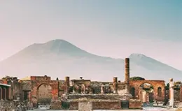 Exploración de las ruinas de Pompeya