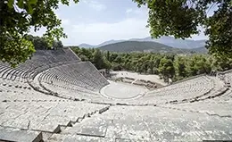 Exploración del teatro de Epidauro