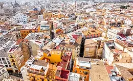 Viaje escénico hacia Valencia.