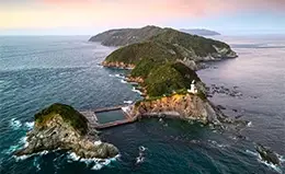 Isla Shikoku en un viaje en ferry