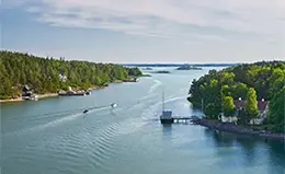 Paseo en la histórica ciudad de Turku.