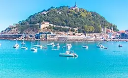 Vistas panorámicas en el Monte Igueldo