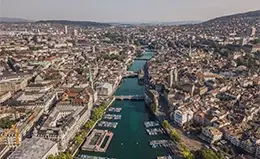 Explora la moderna ciudad de Zúrich.