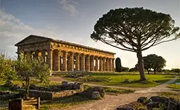 Explora la antigua ciudad de Paestum y sus impresionantes templos dóricos