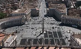 Deslumbrate en la Plaza de San Pedro del Vaticano